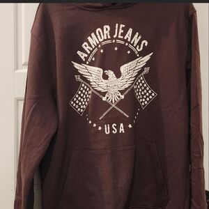 Armor Jeans USA Brown Hoodie